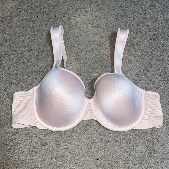 Thirdlove 24/7 Seamless Stripe Full Coverage Bra Soft Peach 38B - Picture 3 of 8